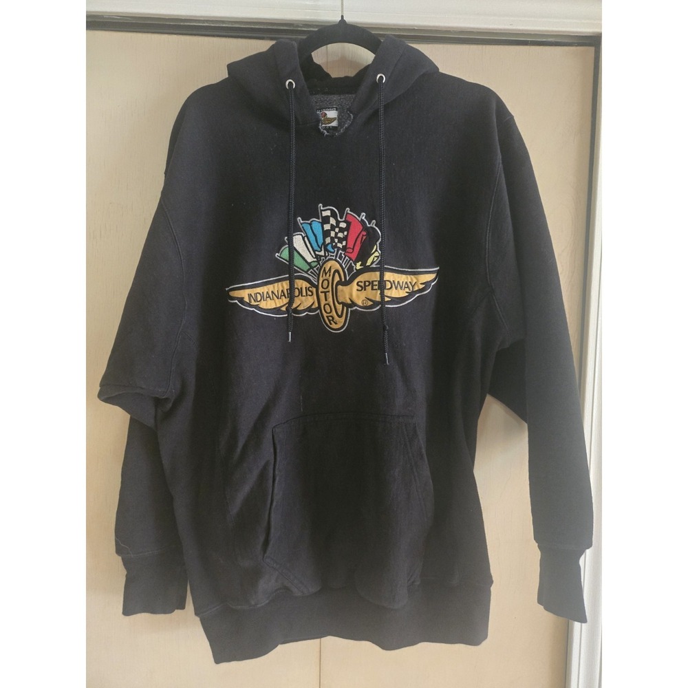 Vintage Y2K Indianapolis 500 Indy Car Racing Hoodie Sz Medium